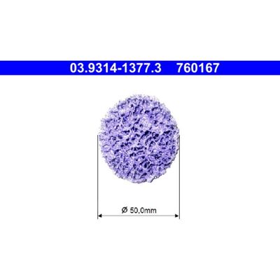 Reinigungsscheibe, Reinigungsset-Radnabe ATE 03.9314-1377.3 Reinigungsscheibe, Reinigungsset-Radnabe ATE 03.9314-1377.3
