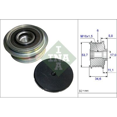 Schaeffler Ina Generatorfreilauf INA 535 0125 10 Schaeffler Ina Generatorfreilauf INA 535 0125 10