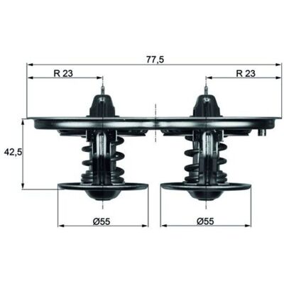 MAHLE TX 32 75D Thermostat - Kühlsystem MAHLE TX 32 75D Thermostat - Kühlsystem