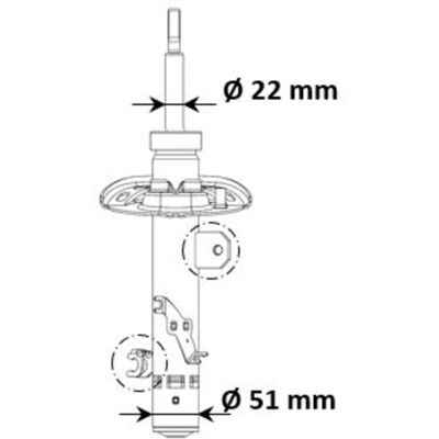 KYB 3338060 Stoßdämpfer - Federbein KYB 3338060 Stoßdämpfer - Federbein
