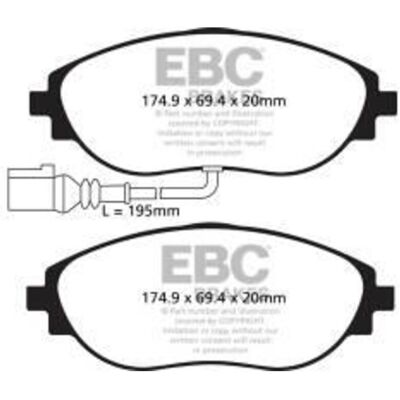 Bremsbelagsatz EBC BRAKES Yellow Stuff DP42127R, Vorne Bremsbelagsatz EBC BRAKES Yellow Stuff DP42127R, Vorne