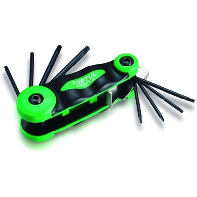 TOPTUL Torx-Schlüsselsatz T6 T8 T9 T10 T15 T20 T25 TOPTUL Torx-Schlüsselsatz T6 T8 T9 T10 T15 T20 T25