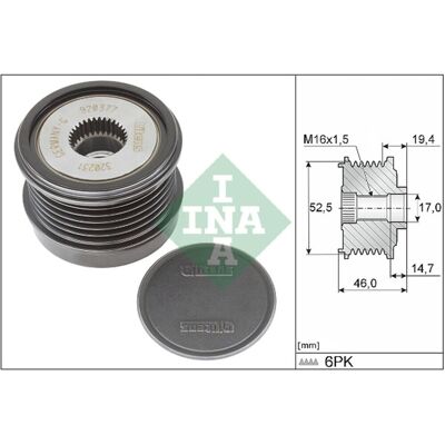 INA 535 0373 10 Lichtmaschine Freilauf - Generator - Automobilteil INA 535 0373 10 Lichtmaschine Freilauf - Generator - Automobilteil