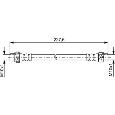 Bosch Bremsschlauch - 24520102103 für BMW X5, X6 Bosch Bremsschlauch - 24520102103 für BMW X5, X6