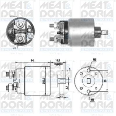 MEAT & DORIA 46274 Starter Motor Switch - Starter Motor Switch MEAT & DORIA 46274 Starter Motor Switch - Starter Motor Switch