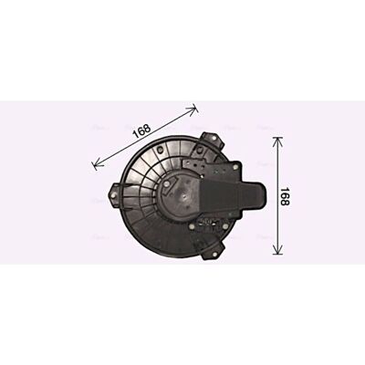 AVA COOLING TO8751 - Elektrischer Motor 12V 264W 3 Kontakte 165mm AVA COOLING TO8751 - Elektrischer Motor 12V 264W 3 Kontakte 165mm