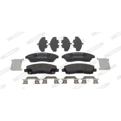 FERODO FDB5243 Bremsbelagsatz - Vorne, Low-Metallic, 153,4mm FERODO FDB5243 Bremsbelagsatz - Vorne, Low-Metallic, 153,4mm