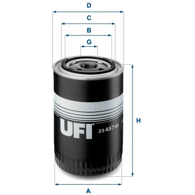 Ölfilter UFI 23.457.00 Ölfilter UFI 23.457.00