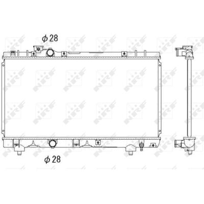 Kühler, Motorkühlung NRF 53338 Kühler, Motorkühlung NRF 53338