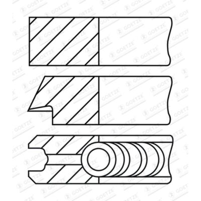 GOETZE Motor 08-442900-10 Kolbenringensatz - Motorteile GOETZE Motor 08-442900-10 Kolbenringensatz - Motorteile