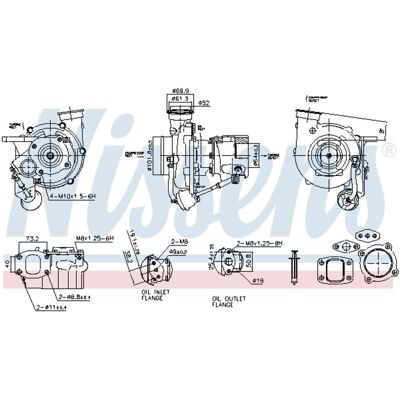 NISSENS 93579 Turbolader - Mercedes-Benz Vario, ATEGO NISSENS 93579 Turbolader - Mercedes-Benz Vario, ATEGO