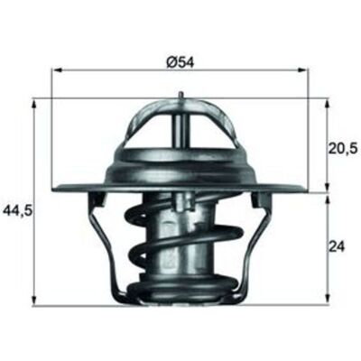 Thermostat, Kühlmittel MAHLE TX 4 83D Thermostat, Kühlmittel MAHLE TX 4 83D