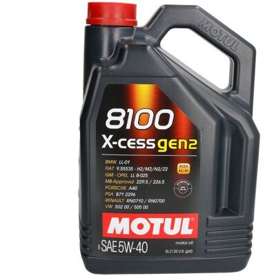Motul 8100 X-CESS GEN2 5W-40 Motoröl - Motoröl Motul 8100 X-CESS GEN2 5W-40 Motoröl - Motoröl