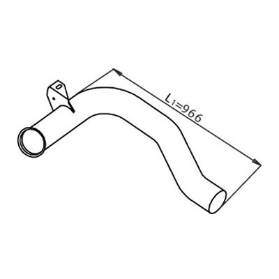 DINEX 22157 Abgasrohr DINEX 22157 Abgasrohr