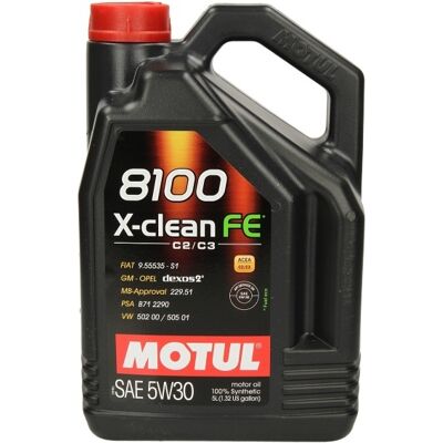 Motoröl MOTUL 112781 8100 X-Clean FE 5W30 5L Motoröl MOTUL 112781 8100 X-Clean FE 5W30 5L