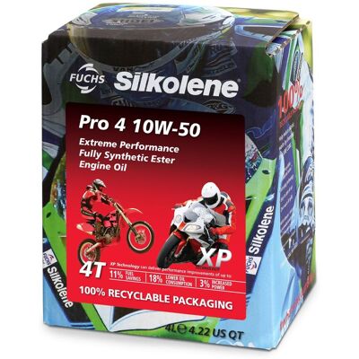 FUCHS Silkolene Pro 4 XP 10w50 4L - Motorradöl FUCHS Silkolene Pro 4 XP 10w50 4L - Motorradöl