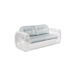 sofanella Luxuriöse GRENADA Gartenlounge Garten Sofa 3-Sitzer Sofa Couch 207cm Grau