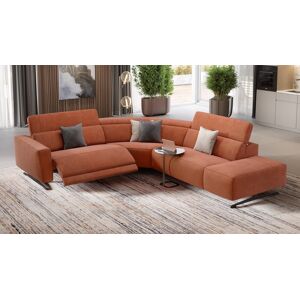 sofanella Stoff Eckcouch Polsterecke ALESSO 286x74x108cm Orange