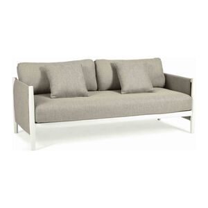 sofanella Modernes Gartensofa SEVILLA 2-Sitzer Stoff Couch Sofa 178cm Beige