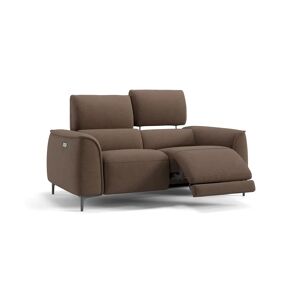 sofanella Stoffcouch 2-Sitzer COMO Relaxcouch Couch 168x97x101cm Braun