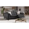 sofanella Italienische Sofa VIENNA 3-Sitzer Relaxsofa 212x100x112cm Schwarz