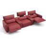 sofanella Heimkino Sofa GALA 3-Sitzer Couch 278x101x89cm rot