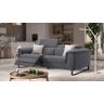 sofanella Italienisches Couchgarnitur VIENNA Sofa Designersofa 212x100x112cm Grau