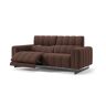 sofanella Italienisches Sofa VENETO Couch Sofagarnitur 218x90x101cm Braun