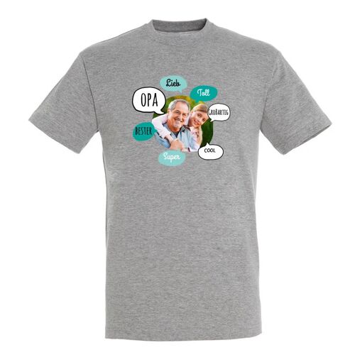 YourSurprise Opa T-Shirt bedrucken - Grau - XXL
