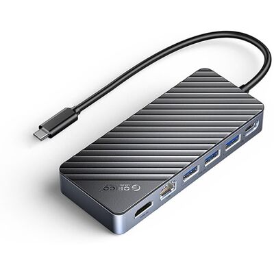 ORICO OM28PR-G2 USB-C Docking Station with M.2 Drive Slot + 1 x USB-A 3.2 + 1x USB-C 3.2 + 2x USB-A 2.0 + 1x HDMI + 1x Ethernet - Black ORICO OM28PR-G2 USB-C Docking Station with M.2 Drive Slot + 1 x USB-A 3.2 + 1x USB-C 3.2 + 2x USB-A 2.0 + 1x HDMI + 1x Ethernet - Black