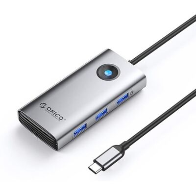 ORICO PW11-6P USB-C Hub Docking Station 3x USB-A 3.0 + 1x USB-C 2.0 + 1x HDMI - Gray ORICO PW11-6P USB-C Hub Docking Station 3x USB-A 3.0 + 1x USB-C 2.0 + 1x HDMI - Gray