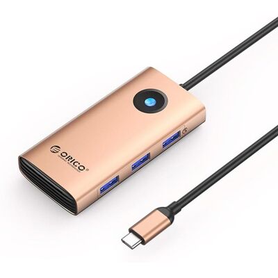ORICO PW11 6in1 USB-C Docking Station 3x USB-A 3.0 1x USB-C 3.0 1x USB-C PD 100W 1x HDMI 4K 30Hz - Rose Gold USB-Hubs - USB 3.0 - 6 ORICO PW11 6in1 USB-C Docking Station 3x USB-A 3.0 1x USB-C 3.0 1x USB-C PD 100W 1x HDMI 4K 30Hz - Rose Gold USB-Hubs - USB 3.0 - 6