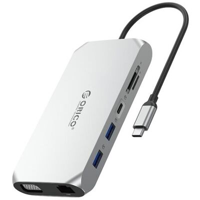 ORICO XCR 12in1 USB-C Docking Station USB-Hubs - USB 3.1 - 12 - silber ORICO XCR 12in1 USB-C Docking Station USB-Hubs - USB 3.1 - 12 - silber