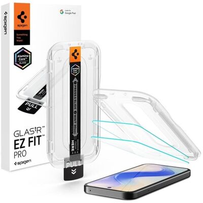 Spigen Glass tR EZ Fit Pro 2 Pack - Transparency - Google Pixel 10a Spigen Glass tR EZ Fit Pro 2 Pack - Transparency - Google Pixel 10a