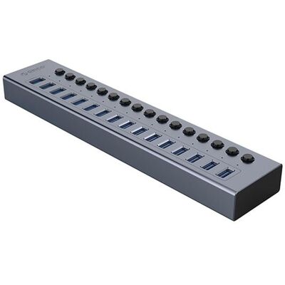 ORICO BT2U3-16AB Hub 16x USB-A 3.0 with switches - gray USB-Hubs - USB 3.0 - 16 - Grau ORICO BT2U3-16AB Hub 16x USB-A 3.0 with switches - gray USB-Hubs - USB 3.0 - 16 - Grau