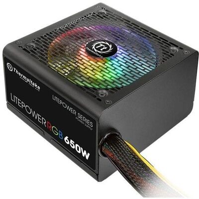 Thermaltake Litepower RGB 650W Netzteile - 650 Watt - 120 mm - ATX - 80 Plus Thermaltake Litepower RGB 650W Netzteile - 650 Watt - 120 mm - ATX - 80 Plus