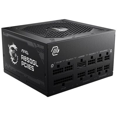 MSI MAG A850GL PCIE5 Netzteile - 850 Watt - 120 mm - ATX 3.0 - 80 Plus Gold zertifiziert MSI MAG A850GL PCIE5 Netzteile - 850 Watt - 120 mm - ATX 3.0 - 80 Plus Gold zertifiziert