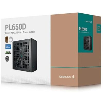 DeepCool PL650D Netzteile - 650 Watt - 120 mm - ATX 3.0 - 80 Plus Bronze zertifiziert DeepCool PL650D Netzteile - 650 Watt - 120 mm - ATX 3.0 - 80 Plus Bronze zertifiziert