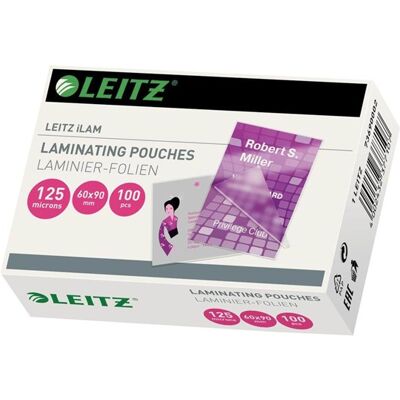 Leitz - laminated card - 100 pcs - 60 x 90 mm Leitz - laminated card - 100 pcs - 60 x 90 mm