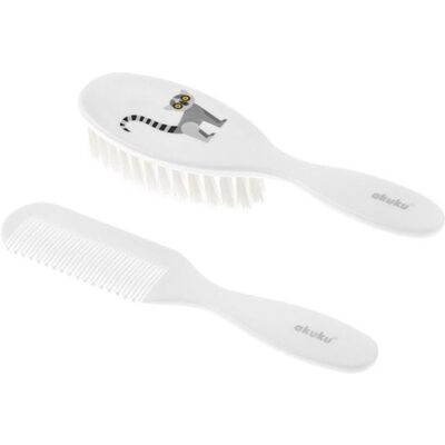 Akuku Comb hairbrush with nylon bristle lemur Akuku Comb hairbrush with nylon bristle lemur