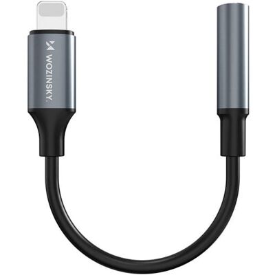 Wozinsky WALJ-01 Lightning Adapter - Mini Jack 3.5mm - Black Wozinsky WALJ-01 Lightning Adapter - Mini Jack 3.5mm - Black
