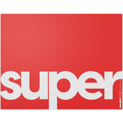 Pulsar Superglide V3 Glass Pad Type-S - Large - Rot Pulsar Superglide V3 Glass Pad Type-S - Large - Rot