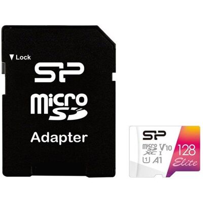 Silicon Power Elite - flash memory card - 128 GB - microSDXC UHS-I Silicon Power Elite - flash memory card - 128 GB - microSDXC UHS-I