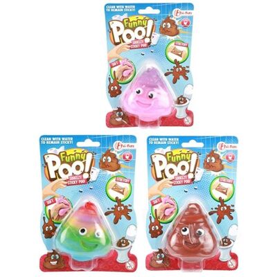 Toi-Toys Funny Poo Sticky Stretchy Smiling Turd Assorted Toi-Toys Funny Poo Sticky Stretchy Smiling Turd Assorted