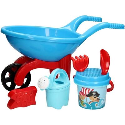 Androni Wheelbarrow with Pirate Beach Set Androni Wheelbarrow with Pirate Beach Set