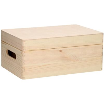Playwood Aufbewahrungsbox - Rechteck Kiefer mit Deckel Playwood Aufbewahrungsbox - Rechteck Kiefer mit Deckel