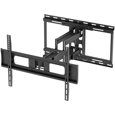 Deltaco Office mounting kit - full-motion - for LCD TV / curved LCD TV - heavy-duty.80 kg - black - Max 80 kg - recommended for 86" Deltaco Office mounting kit - full-motion - for LCD TV / curved LCD TV - heavy-duty.80 kg - black - Max 80 kg - recommended for 86"