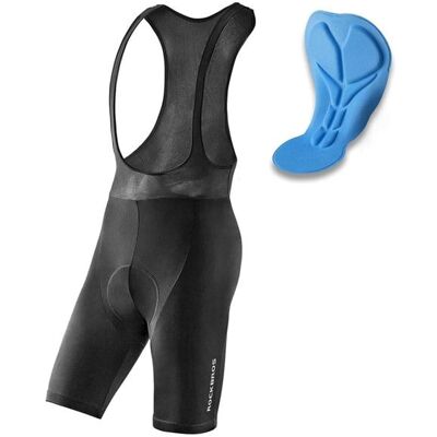 Rockbros RK2002M short bib shorts with M insert - black Rockbros RK2002M short bib shorts with M insert - black
