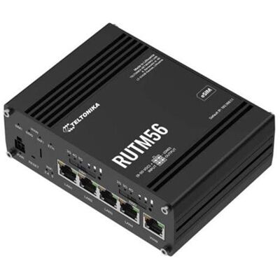 Teltonika RUTM56 - wireless router - WWAN - Wi-Fi 5 - 5G 4G 3G 2G - DIN rail mountable wall-mountable surface-mountable - Wireless router 80211abgnWi-Fi 5 Wave 2 Teltonika RUTM56 - wireless router - WWAN - Wi-Fi 5 - 5G 4G 3G 2G - DIN rail mountable wall-mountable surface-mountable - Wireless router 80211abgnWi-Fi 5 Wave 2