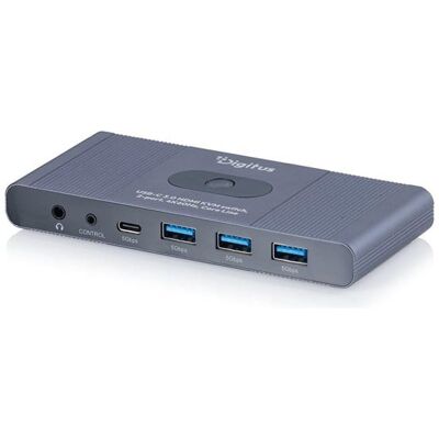 DIGITUS Core Line - KVM / video / audio switch - USB-C 3.0 HDMI 4K60Hz - 2 ports DIGITUS Core Line - KVM / video / audio switch - USB-C 3.0 HDMI 4K60Hz - 2 ports